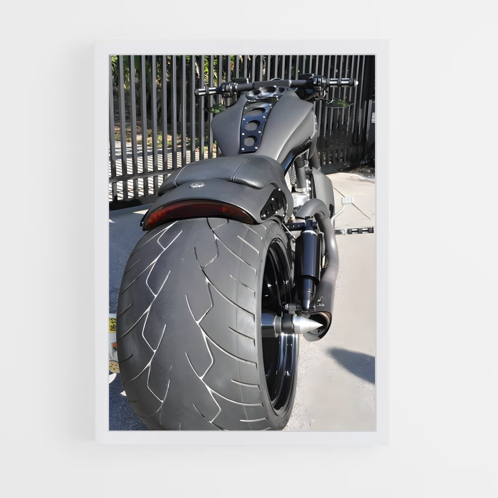 Poster moto V-rod musclée – affiche Harley-Davidson (vue 3)
